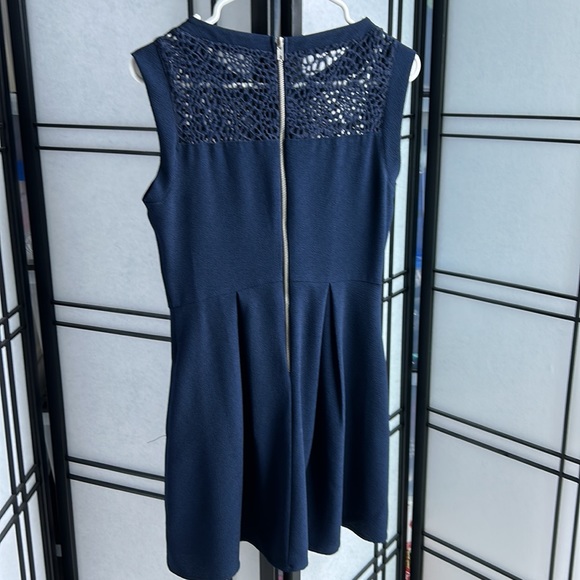 Speechless Blue Crochet Design Dress - Picture 3 of 4
